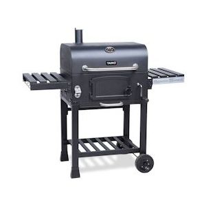 TAINO HERO XL Rookoven BBQ GRILLWAGEN houtskool barbecue stand grill rookoven houtskool - zwart Roestvrij staal 93537