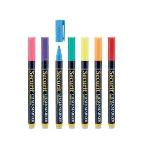 Securit® Originele Krijtstift Set Van 7  Kleuren 1-2 mm|0,1 kg - meerkleurig Kunststof BL-SMA100-V7-AS