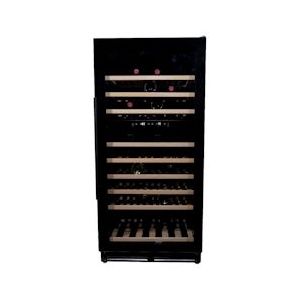 Vinata Premium Wijnklimaatkast Grivola - Vrijstaand en Onderbouw - Zwart - 110 flessen - 131 x 59.8 x 68.5 cm - Glazen deur