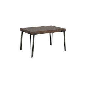 Itamoby Uitschuifbare tafel 90x130/234 cm Antraciet Rio Walnoot structuur - VE130TARIO234-NC-AN