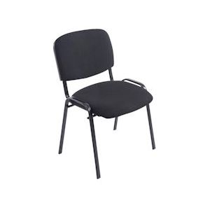 CLP Bezoekersstoel XL Ken Stof zwart - 181766301