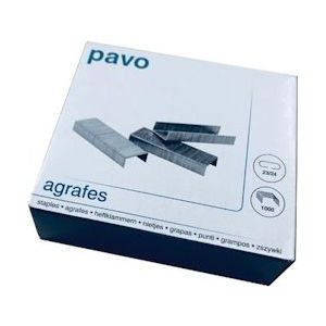 PAVO 5 Star nietjes 23/24, verzinkt, doos van 1.000 nietjes - blauw 8717448017836