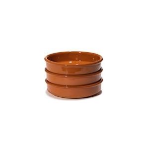 METRO Professional Cassolette, terracotta, Ø 20 cm, 1 liter, naturel, 3 stuks - bruin Aardewerk 38198