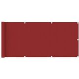 vidaXL Balkonscherm 75x400 cm HDPE rood - rood 311005