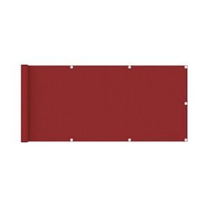 vidaXL Balkonscherm 75x400 cm HDPE rood - rood 311005