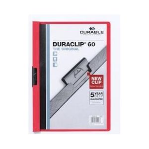 Durable Klemmap Duraclip Original 60 rood - blauw Papier 4005546210476
