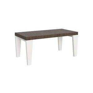 Itamoby Uitschuifbare tafel 90x180/440 cm Spimbo Mix Walnoot blad, witte essen poten - 8050598046807