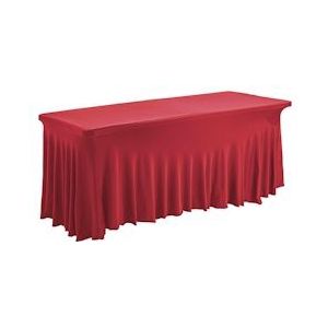 Oviala Business Rood tafelkleed 180 cm voor buffettafel - Oviala - rood Polyester 102308