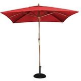 Bolero vierkante rode parasol 2,5 meter - rood GL306