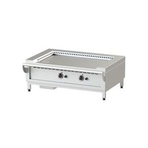 KBS Gastrotechnik Gas Teppanyaki-grill met 2 verwarmingszones 14 kW tafelmodel - 4059395074079