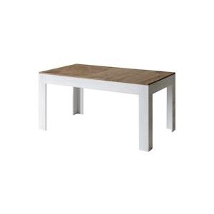 Itamoby Uitschuifbare tafel 90x160/220 cm Bibi Mix Walnoot blad, witte essen poten - 8050598044933