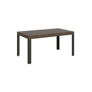 Itamoby Uitschuifbare tafel 90x160/264 cm Walnootlijn Antraciet structuur - VETALIN160ALL-NC-AN