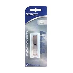 Westcott vervangmesjes voor diverse cutters, 10 stuks - blauw Papier E-84020 00