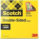 Scotch dubbelzijdige plakband ft 12 mm x 33 m - 3134375062893