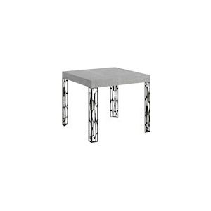 Itamoby Uitschuifbare tafel 90x90/246 cm Ghibli Cement Antraciet Structuur - 8050598000564