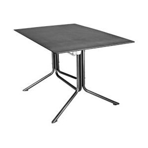 MFG Profi tafel 338609, staal /HPL, 80 x 120 x 71 cm, inklapbaar, vierkant, grijs - grijs Staal 338609