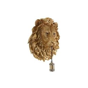 Light & Living Wandlamp Lion - Brons - 33.5x19x40.5cm - Brons Polyester 8717807641085