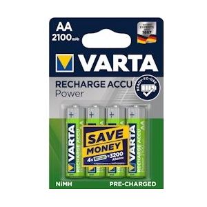 Varta Batterij NiMH AA/LR6 1.2 V 2100 MAh R2U 4-blister