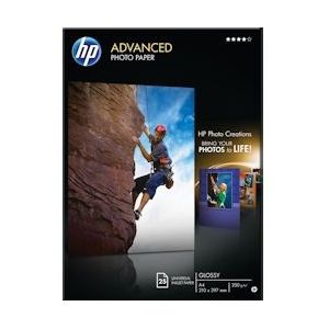 HP Advanced fotopapier ft A4, 250 g, pak van 25 vel, glanzend - 882780349551