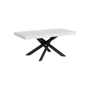 Itamoby Uitschuifbare tafel 90x180/440 cm Volantis Antraciet Witte Asstructuur - VE180TAVLT440-BF-AN