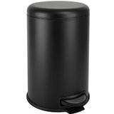 SVITA T20 pedaalemmer afvalemmer 20 liter incl. binnenemmer rond kitchen aid staal zwart - zwart Staal 92798