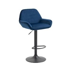 CLP Barkruk Braga fluweel blauw - 320899