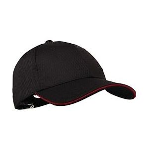 Chef Works Cool Vent baseball cap zwart en rood - one size Polyester A945
