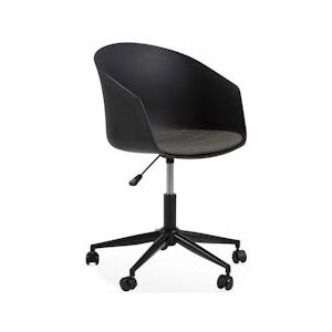 Oviala Business Zwarte bureaustoel met wieltjes - zwart 108790