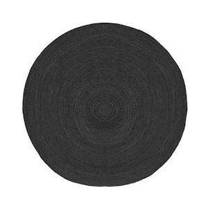 Label51 Jute vloerkleed rond 180cm zwart