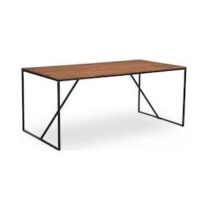 Oviala Business Massief acacia tafel 180 x 90 x 76 cm - bruin Massief hout 108895