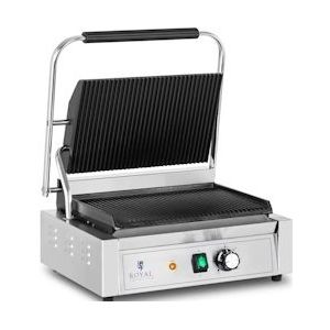 Royal Catering Contactgrill- 2.200 W - geribbeld