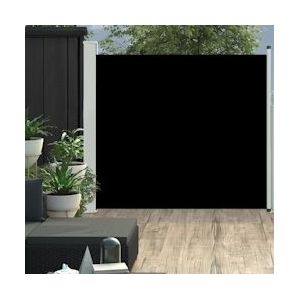 vidaXL Uitschuifbaar zijluifel 170×300 cm zwart - zwart 48364