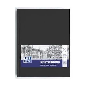 Oxford "Sketchbook" dummyboek, 96 vel, 100 g/m², ft A4, zwart, Pak van 5 - 5904017390916