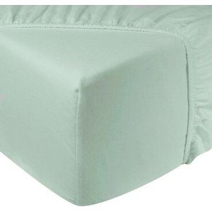 DoubleDry - Hoeslaken - Flanel - Mint - Tweepersoons 180x200 cm - Rondom Elastiek
