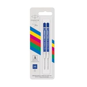 Parker Eco vulling voor balpen, medium, blauw, blister van 2 stuks - blauw 3026981665448