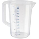 APS 30047 Maatbeker Ø 12 cm, H: 16,5 cm, 1 liter - Polypropyleen, kunststof 30047