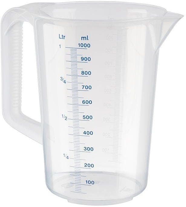 APS 30047 Maatbeker Ø 12 cm, H: 16,5 cm, 1 liter - Polypropyleen, kunststof 30047