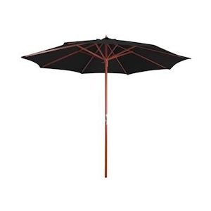 VidaXL Parasol Houten Paal 300x258 cm Zwart