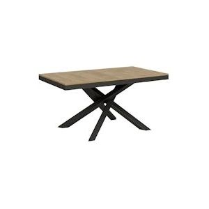 Itamoby Uitschuifbare tafel 90x160/420 cm Volantis Evolution Antraciet Natuurlijke Eiken Structuur - 8050598006863