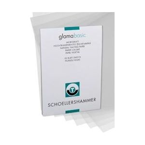 Schoellershammer Glama transparant papier, A3, 110 g/m², blok van 50 vel - blauw Papier 4016443250502