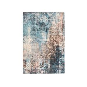 Lalee.Avenue Vloerkleed Indiana 300 Blauw / Bruin 80cm x 150cm - CWUA7-80-150-E