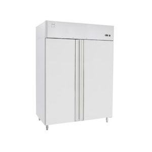 METRO Professional Dubbele deur diepvries GFR1400, 131,4 x 80,5 x 206,5 cm, 940 L, Luchtkoeling, 980 W, met slot, zilver - zilver Roestvrij staal 947267