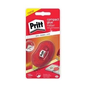 Pritt lijmroller Compact niet-permanent, op blister - blauw Papier ZCGNB