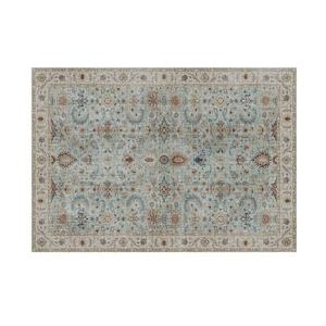 Oviala Business Rechthoekig tapijt van chenille met antiek patroon, 120 x 170 cm - bruin Polyester 108590