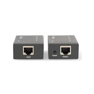 HDMI-Extender - Over Cat6 - Tot 60 M - 1080p - 1.65 Gbps - Metaal - Antraciet