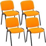 CLP Set van 4 bezoekersstoelen Ken oranje - 313006