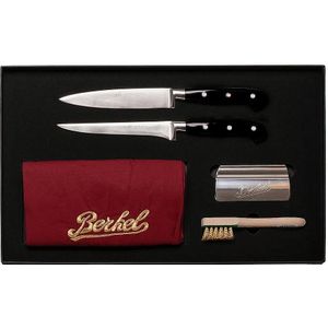Berkel - Adhoc - Essentiële Set voor Delicatessenzaken - 2 Messen - Rood Keukenschort