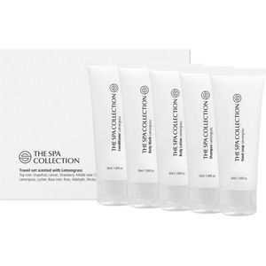 Reisset - 5x 30 ml - The Spa Collection Lemongrass (Doos van 40 stuks) - wit 1038197
