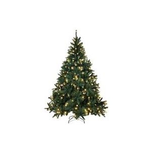 Tarrington House LED-Kerstboom, metaal/ PVC, Ø 150 x 210 cm, 300 LED, groen - groen Multi-materiaal 68641