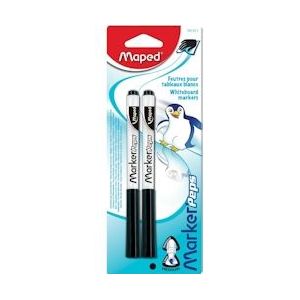 Maped whiteboardmarker Marker'Peps, blister van 2 stuks, zwart - 3154147413111